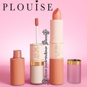 Plouise Crazy In Love Dual Ended Lipstick And Gloss - Peach Nude